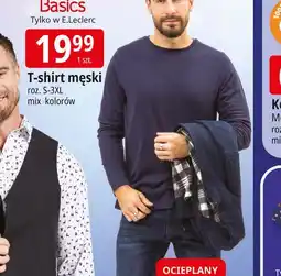 E.Leclerc T-shirt męski s-3xl Tissaia Basics oferta