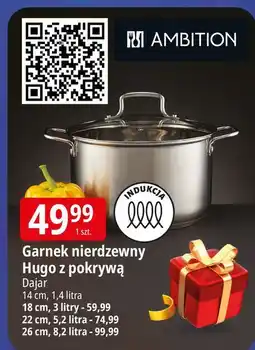 E.Leclerc Garnek z pokrywką hugo 26 cm Ambition oferta