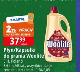 E.Leclerc Kapsułki do prania mix colors Woolite Keratin oferta