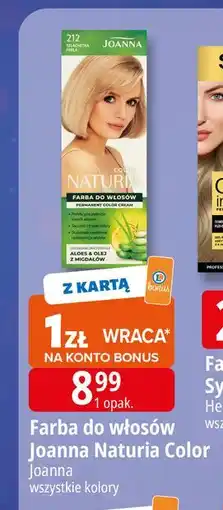 E.Leclerc Farba do włosów 212 szlachetna perła Joanna Naturia Color oferta