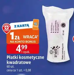 E.Leclerc Płatki kosmetyczne kwadratowe Wiodąca Marka Inell oferta