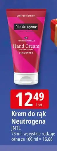 E.Leclerc Krem do rąk skoncentrowany bezzapachowy Neutrogena Formuła Norweska oferta