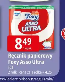 E.Leclerc Ręcznik papierowy Foxy Asso Ultra oferta