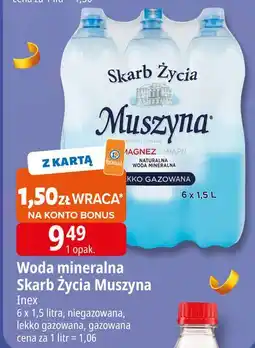 E.Leclerc Woda niegazowana Muszyna Skarb Życia oferta