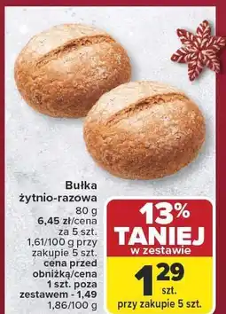 Carrefour Market Bułka żytnio-razowa Carrefour Market oferta