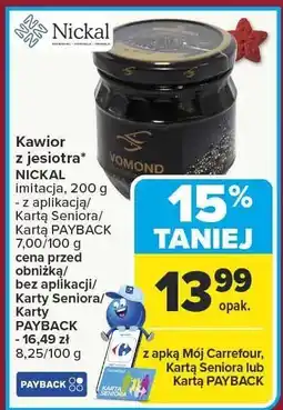 Carrefour Kawior z jesiotra NICKAL imitacja 200 g oferta