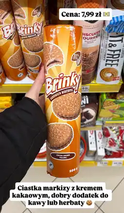 Dino Ciastka Brinky Sandwich Biscuits z kremem kakaowym oferta