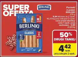 Carrefour Parówki CLASSIC BERLINKI 270 g oferta