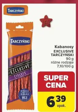 Carrefour Kabanosy EXCLUSIVE TARCZYŃSKI 90 g różne rodzaje oferta
