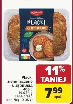 Carrefour Placki ziemniaczane U JĘDRUSIA 400g oferta