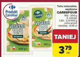 Carrefour Tofu naturalne, wędzone CARREFOUR 180g-200g oferta