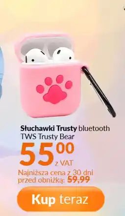 Poczta Polska Słuchawki Trusty TWS Trusty Bear oferta