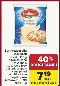 Carrefour Ser mozzarella GALBANI włoski 150g oferta