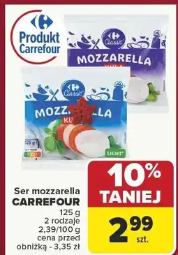 Carrefour Ser mozzarella CARREFOUR oferta