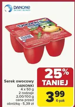 Carrefour Serek owocowy DANONKI DANONE oferta