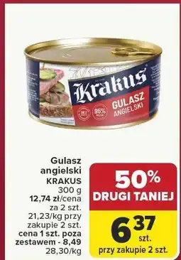Carrefour Gulasz angielski KRAKUS oferta