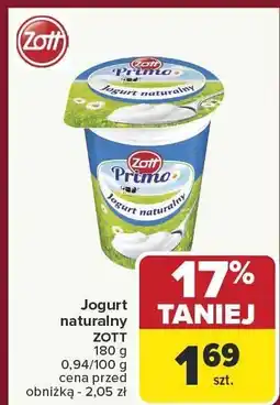 Carrefour Jogurt naturalny ZOTT oferta