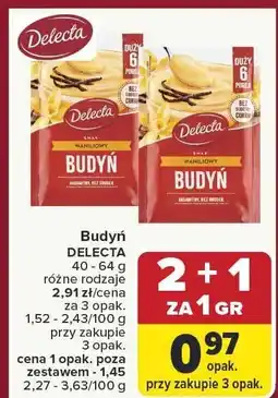 Carrefour Budyń DELECTA 40 - 64 g różne rodzaje oferta