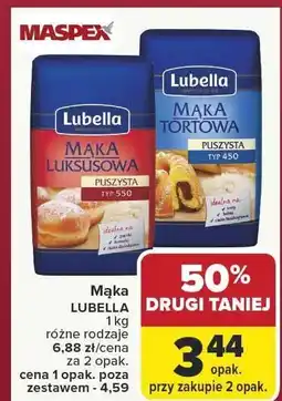 Carrefour Mąka LUBELLA różne rodzaje 1 kg oferta