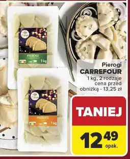 Carrefour Pierogi CARREFOUR 1 kg, 2 rodzaje oferta