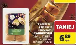 Carrefour Paszteciki z kapustą i grzybami CARREFOUR 250 g oferta