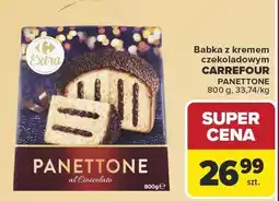 Carrefour Babka z kremem czekoladowym CARREFOUR PANETTONE 800 g oferta