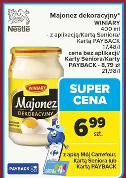 Carrefour Majonez dekoracyjny WINIARY Nestle oferta