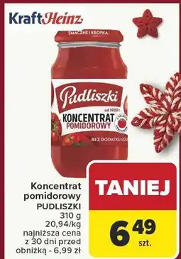 Carrefour Koncentrat pomidorowy PUDLISZKI Kraft Heinz oferta