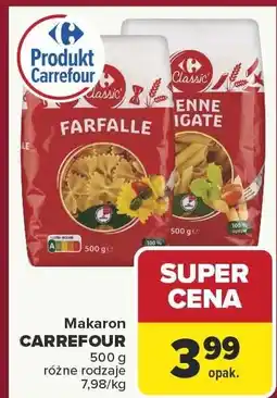 Carrefour Makaron CARREFOUR Farfalle, Penne rigate oferta