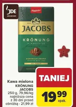 Carrefour Kawa mielona KRÖNUNG JACOBS oferta