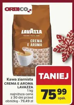 Carrefour Kawa ziarnista CREMA E AROMA LAVAZZA oferta