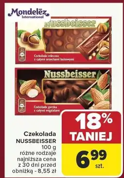 Carrefour Czekolada NUSSBEISSER różne rodzaje oferta