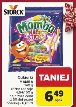 Carrefour Cukierki MAMBA różne rodzaje oferta