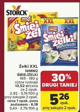 Carrefour Żelki XXL NIMM2 ŚMIEJŻELKI różne rodzaje oferta