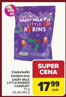 Carrefour Czekoladki świąteczne DAIRY MILK LITTLE ROBINS CADBURY oferta