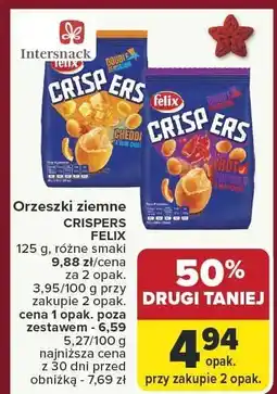Carrefour Orzeszki ziemne CRISPERS FELIX różne smaki oferta