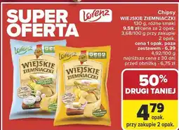 Carrefour Chipsy wiejskie ziemniaczki LORENZ różne smaki oferta