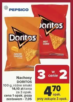 Carrefour Nachosy DORITOS różne smaki oferta