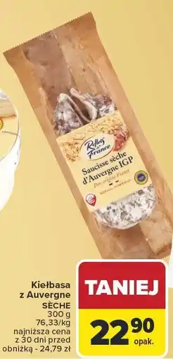 Carrefour Kiełbasa z Auvergne SECHE Reflets de France oferta