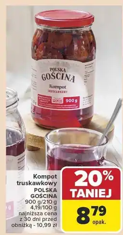 Carrefour Kompot truskawkowy POLSKA GOSCINA oferta