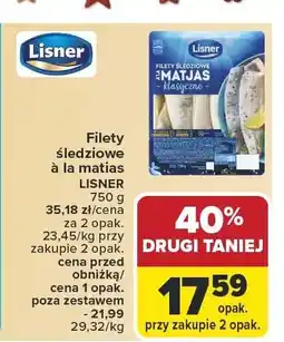 Carrefour Filety śledziowe a la matias Lisner oferta