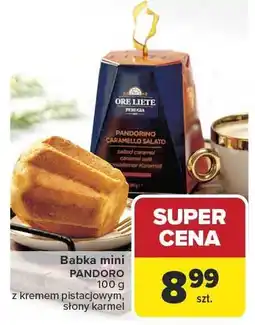 Carrefour Babka mini PANDORO z kremem pistacjowym, słony karmel oferta