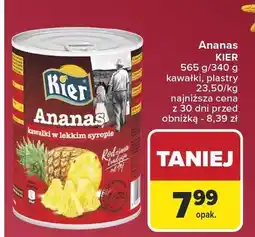 Carrefour Ananas KIER kawałki w lekkim syropie oferta
