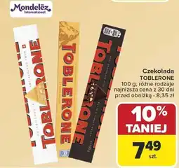 Carrefour Czekolada Toblerone różne rodzaje oferta