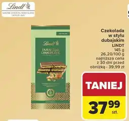 Carrefour Czekolada w stylu dubajskim LINDT oferta