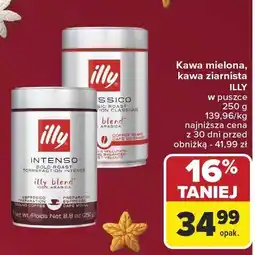 Carrefour Kawa mielona, kawa ziarnista ILLY w puszce oferta
