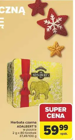 Carrefour Herbata czarna ADALBERT'S w puszce 2 g x 80 torebek oferta