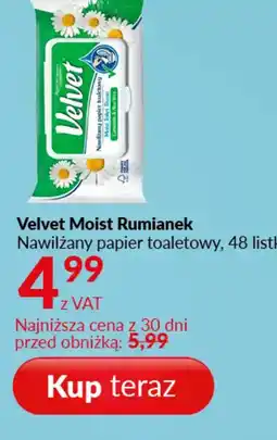 Poczta Polska Velvet Moist Rumianek Nawilżany papier oferta