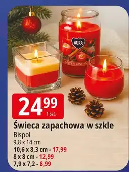 E.Leclerc Świeca zapachowa w szkle 7.9 x 7.2 cm Aura Fragrances Candles oferta