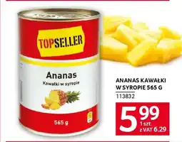 Selgros Ananas kawałki w syropie oferta
